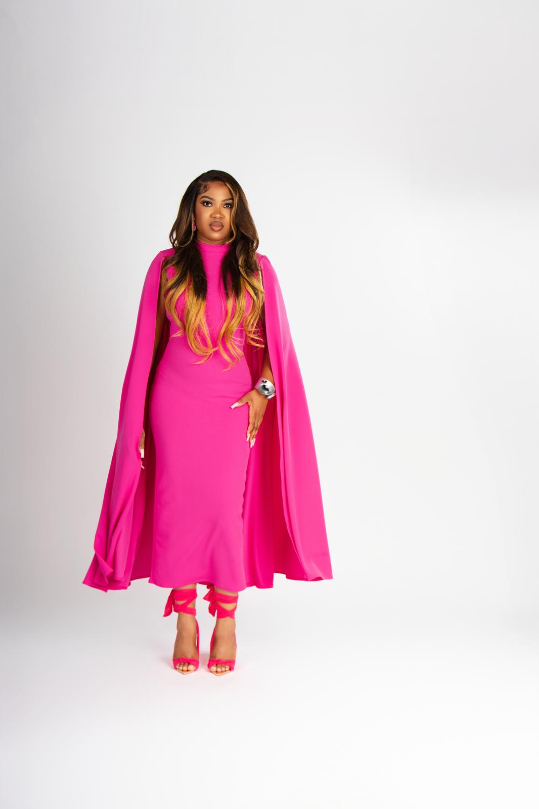 Elegance In A Cape Dress