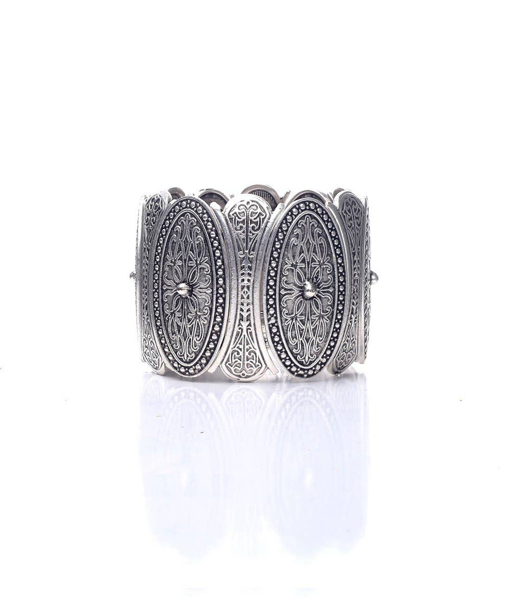 Antique Silver Statement Bracelet