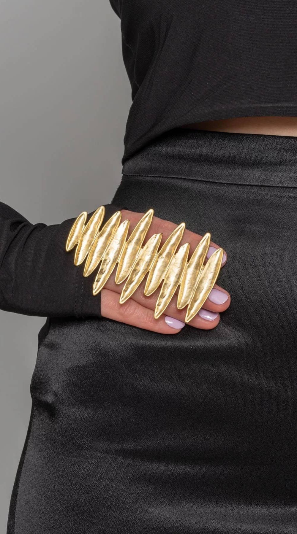 ZeyDor Golden Abstract Statement Ring 10097