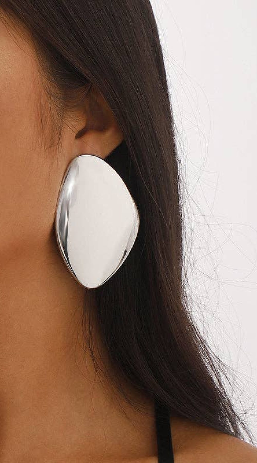 Geometric Solid Color Drop Earrings - Gold and Silver